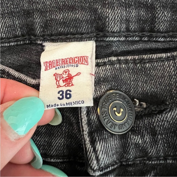 Vintage true religion black denim jeans on sale - Picture 3 of 4